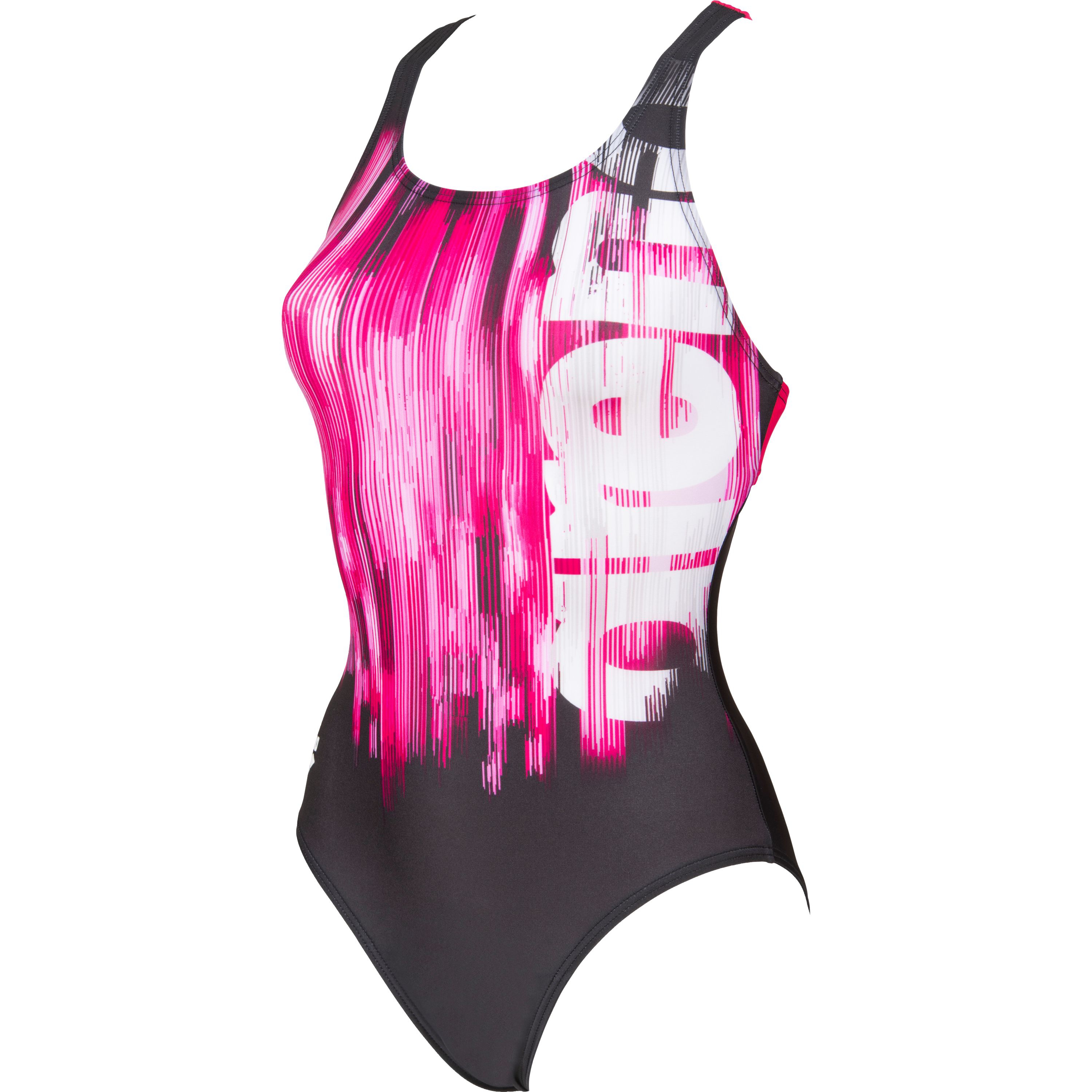 Sportartikel Arena Pro Schütt-Spezialversand Drawing Back für Swim (schwarz/pink) Badeanzug |